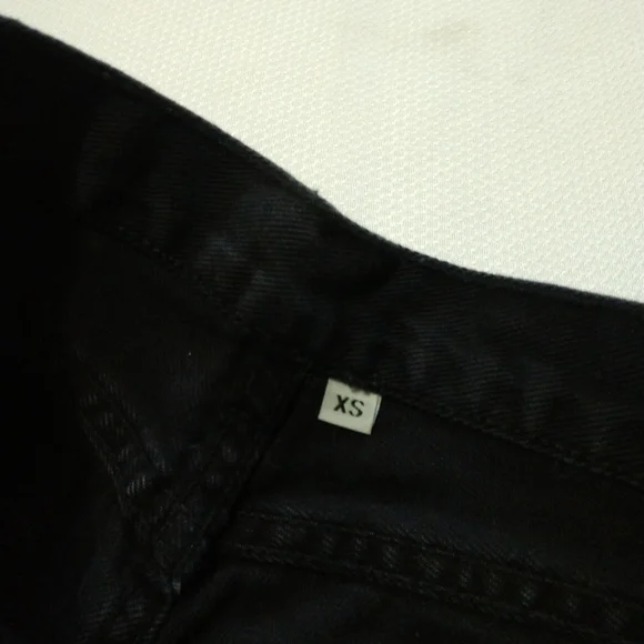 Women's XS 24" John Galt cut off high waisted black denim shorts, LIKE NEW! - Picture 5 of 7